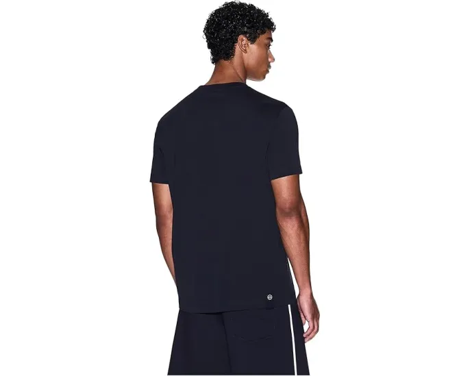 Футболка Armani Exchange с круглым логотипом на груди из хлопка