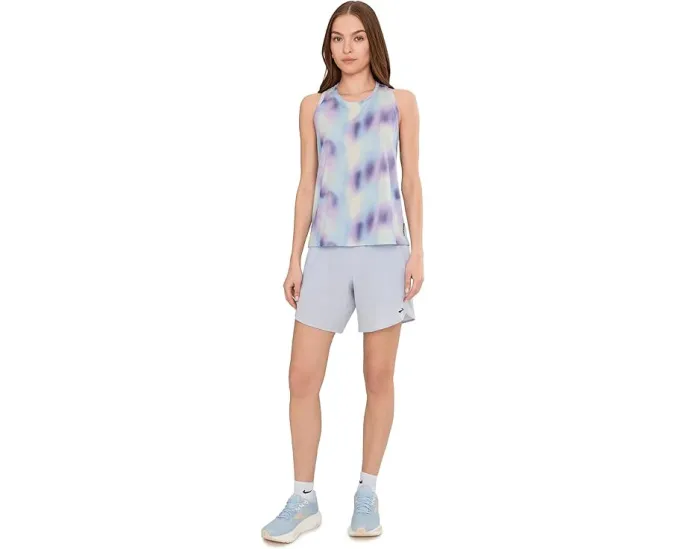 Майка для бега Brooks Dash Tank с принтом и влагоотведением