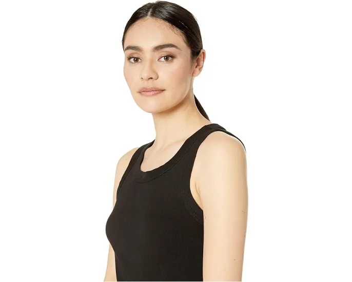 Майка Michael Stars Paloma 1x1 Cotton Wide Binding Tank Top из мягкого хлопкового джерси