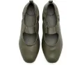Туфли Mary Jane FitFlop Delicato Poise Leather кожаные зеленые