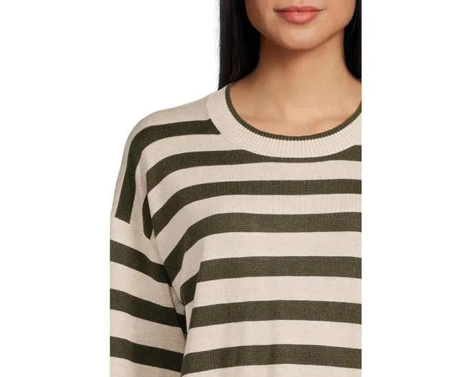 Свитер Georgie Stripe с полосками и круглой горловиной из мягкого кашемирового микса