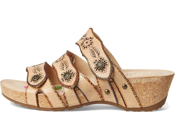 Сандалии Carbone с клиновидным каблуком и регулируемыми ремешками