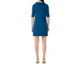 Платье Trina Turk Drape Neck Straight Fit с драпированным воротником и карманами