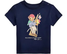 Футболка Polo Bear из хлопкового джерси для младенцев Polo Ralph Lauren Kids