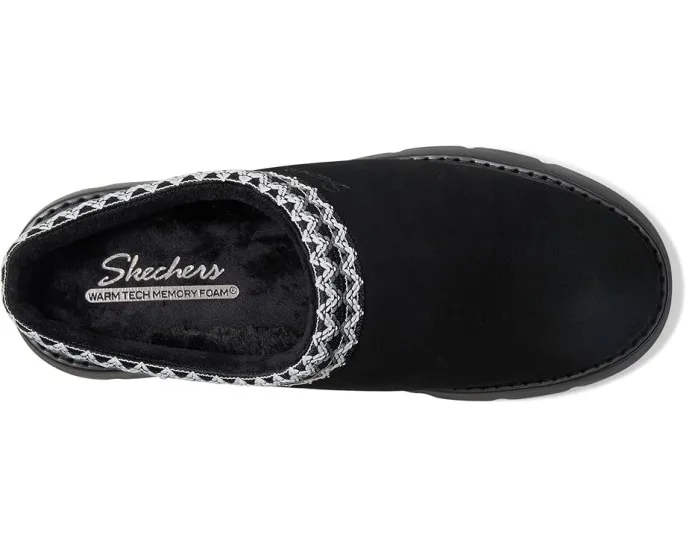 SKECHERS Cozy Up тапочки-клоги с шерстяной подкладкой и стелькой Memory Foam
