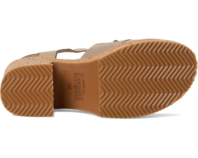 Сандалии Halena на платформе с ручной росписью и регулируемой застежкой