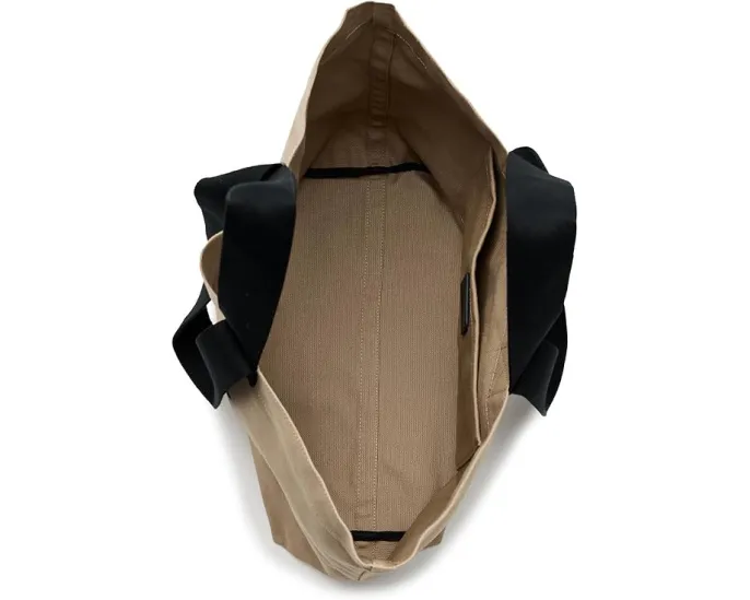 AllSaints Сумка Ali Canvas E/W Tote из переработанного хлопка с кожаными деталями