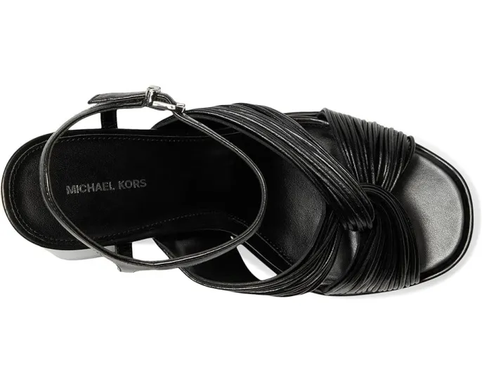 Сандалии Alessia на высокой платформе с ремешками и обернутым каблуком