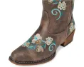 Ковбойские сапоги Roper Riley Floral с вышивкой и закругленным носком