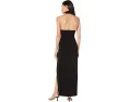 Вечернее платье Norma Kamali Halter Turtle Side Slit Gown с высоким воротником и разрезом