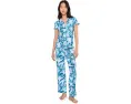 Lilly Pulitzer PJ Knit Pants с эластичным поясом и ярким принтом