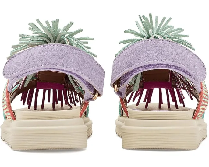 Детские сандалии Kurt Geiger London Orson Fringe с помпонами на мягкой коже