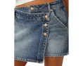 Free People Wynne Denim Skirt джинсовая юбка миди на пуговицах