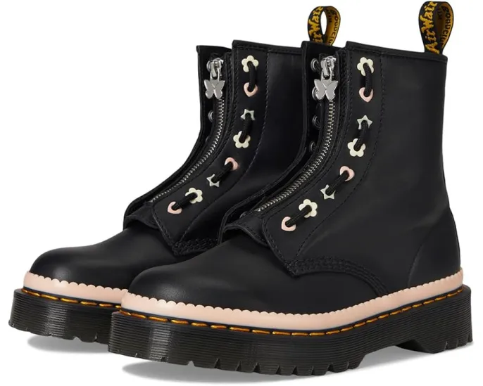 Ботинки 1460 Pascal Bex Front Zip от Dr. Martens с цветочным принтом и молнией спереди