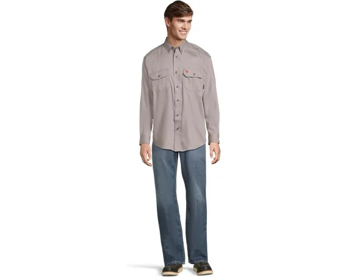 Рабочая рубашка Ariat FR Solid с длинными рукавами и огнестойкой тканью