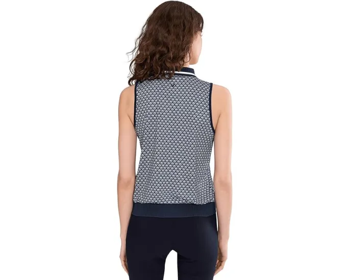Поло Callaway Sleeveless Scarf Geo без рукавов с рельефным воротником