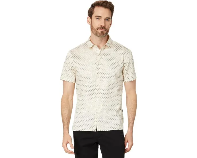 Рубашка John Varvatos Sean с цветочным принтом