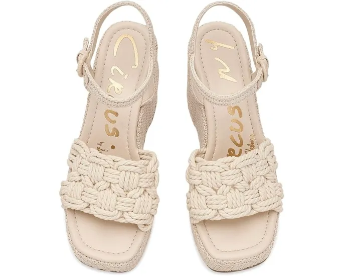 Босоножки-клинья Jackie с плетеным верхом и регулируемым ремешком Circus NY by Sam Edelman