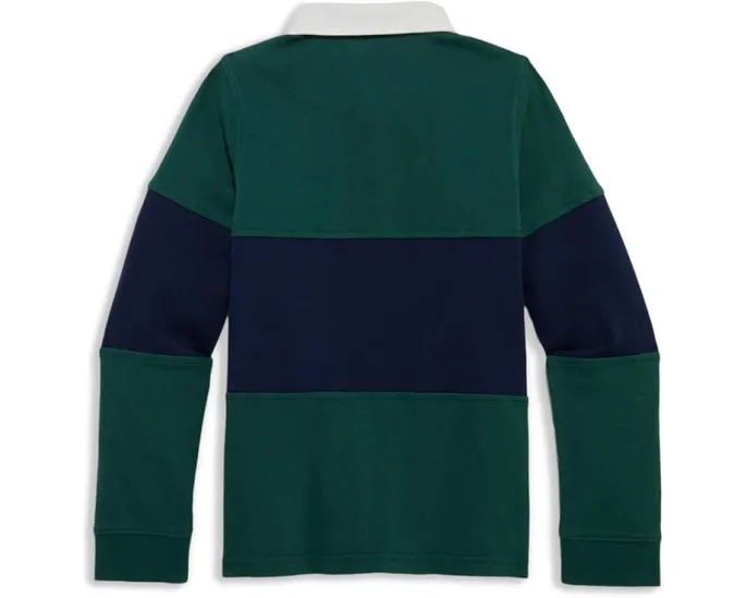 Vineyard Vines Kids поло Pieced Rugby с длинным рукавом из хлопка