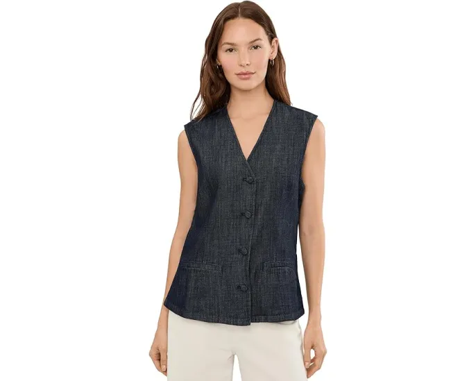 Джинсовый жилет из легкого хлопка NYDJ