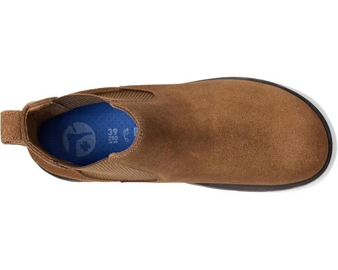 Ботинки Birkenstock Highwood Slip-On Deep Blue из замши с пробковой стелькой