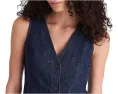 Madewell Длинный жилет с V-образным вырезом и рельефными швами в цвете Rinse Wash