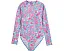 Детский лонгслив для плавания Snapper Rock Tropical Glow с защитой UPF 50+