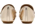 Лоферы FitFlop Delicato из мягкой металлизированной кожи
