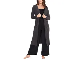 Длинный кардиган Barefoot Dreams CozyChic Ultra Lite с ребристой вязкой