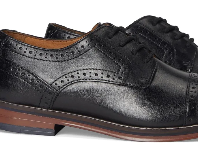Оксфорды Johnston & Murphy Conard Cap Toe для детей с кожаным верхом