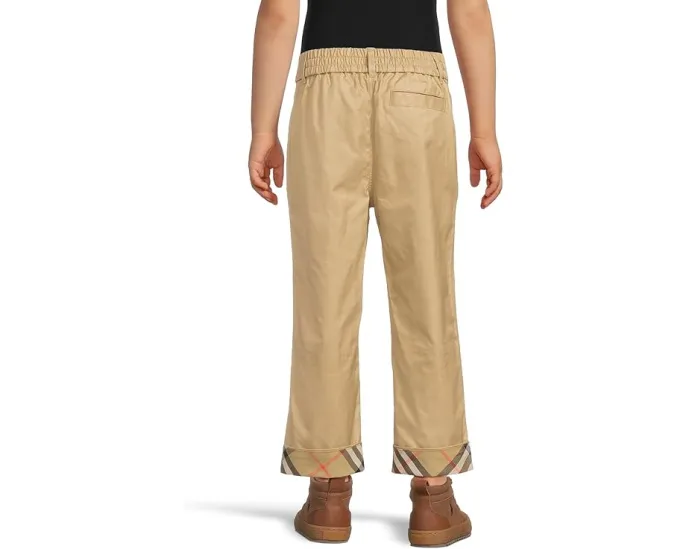 Брюки Sheldon в клетку от Burberry Kids с прямым кроем