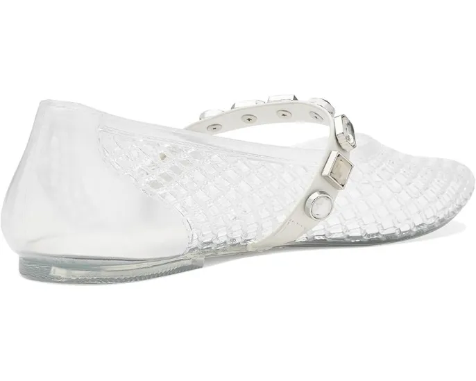 Желейные балетки Jazzy от Kenneth Cole New York с ремешком и стразами