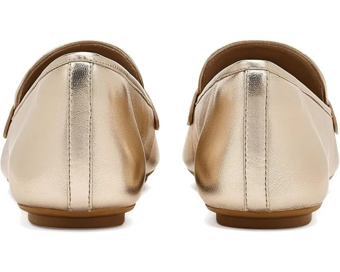 Лоферы FitFlop Delicato из мягкой металлизированной кожи