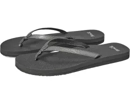 Сандалии Sanuk Yoga Joy II Bling с блестящими ремнями и экологичной стелькой из пены с эффектом памяти