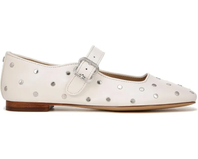 Кожаные балетки Sam Edelman Michaela Stud с квадратным носком и пряжкой