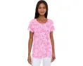 Футболка Lilly Pulitzer Etta с круглым вырезом и короткими рукавами