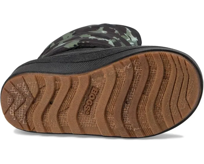 Детские зимние сапоги Bogs Snow Shell Zip Camo Texture с молнией и утеплением