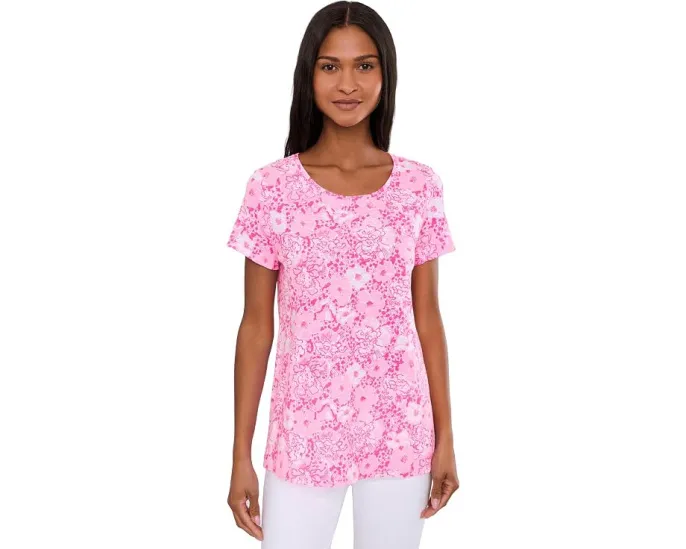 Футболка Lilly Pulitzer Etta с круглым вырезом и короткими рукавами