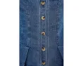 Джинсовая жилетка Free People Dylan Denim Vest с баской и корсетными деталями