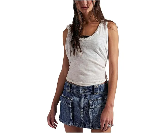 Юбка мини Hera Studded Denim от Free People с заклепками