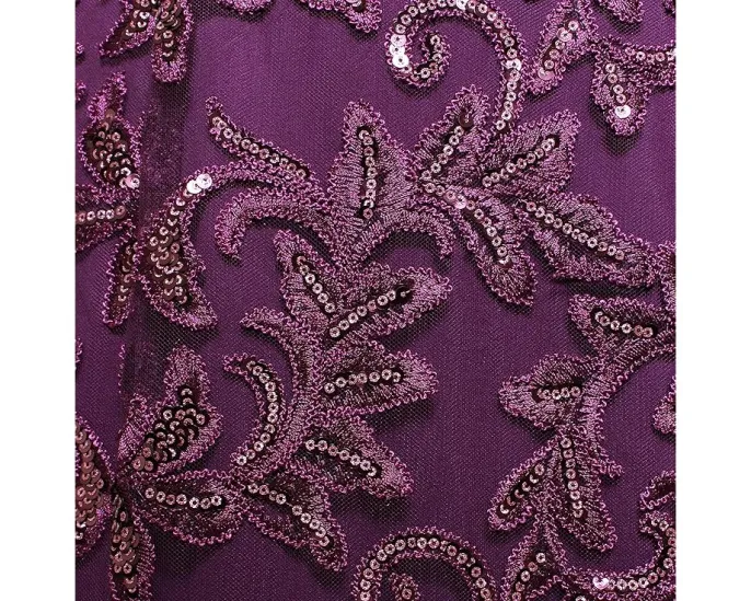 Alex Evenings длинное платье с вышивкой и иллюзорным вырезом