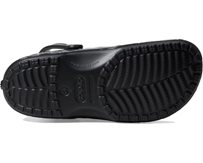 Кроксы Crocs Classic Adjustable с ремешком и дизайном Бэтмена