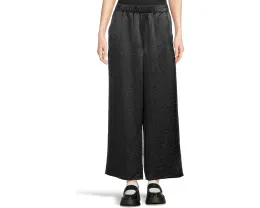 Широкие брюки Eileen Fisher до щиколотки из текстурированного атласа