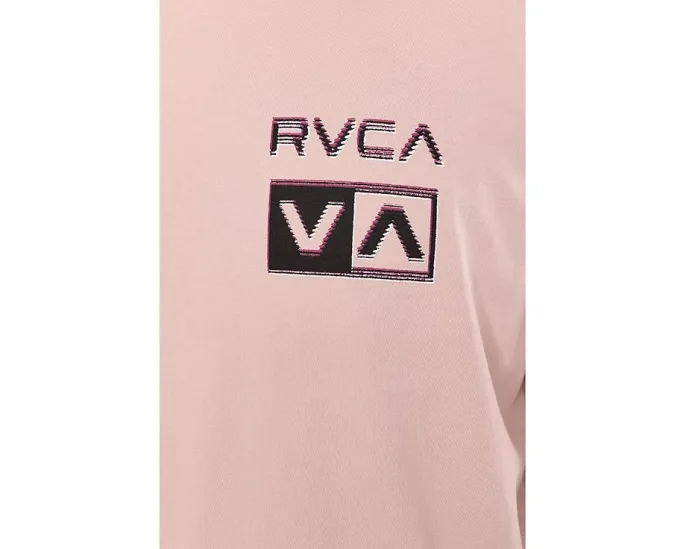 Футболка RVCA Glitch Short Sleeve с принтом и красной строчкой