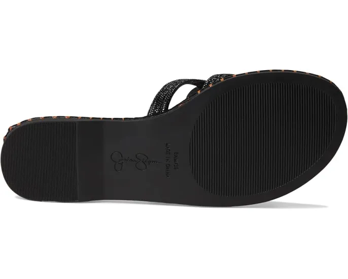 Jessica Simpson Плетеные босоножки Bria Flat с кристаллами