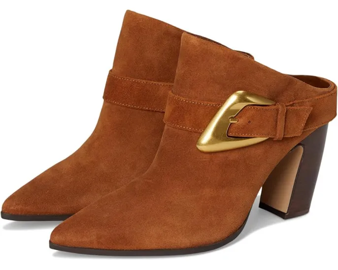 Туфли Vince Camuto Baily High Heel Buckle Mule с острым носком и массивной пряжкой