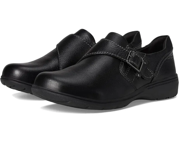 Туфли Clarks Carleigh Jazz с круглым носком и пряжкой на ремешке