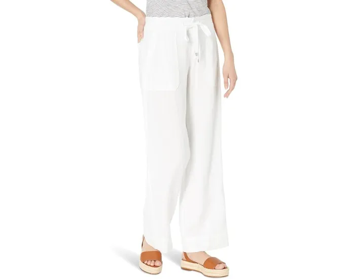 Широкие брюки Lauren Ralph Lauren из льна для невысоких ростов