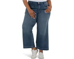 Джинсы KUT from the Kloth Plus Meg High Rise Wide Leg с накладными карманами