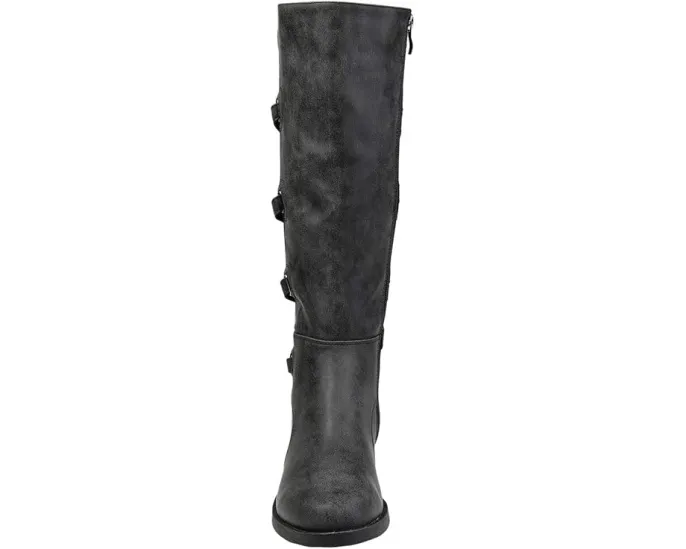 Ботинки Journee Collection Carly с зигзагообразной шнуровкой и низким каблуком